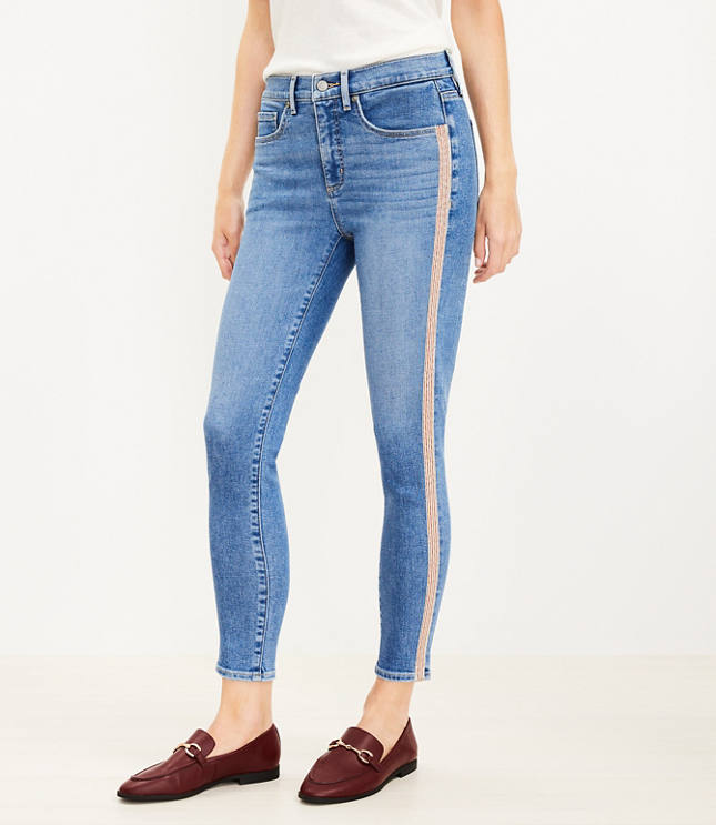 Tall Curvy Mid Rise Skinny Jeans in Classic Dark Indigo Wash