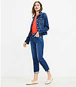 Curvy Super Soft Girlfriend Jeans in Bright Mid Indigo Wash carousel Product Image 2