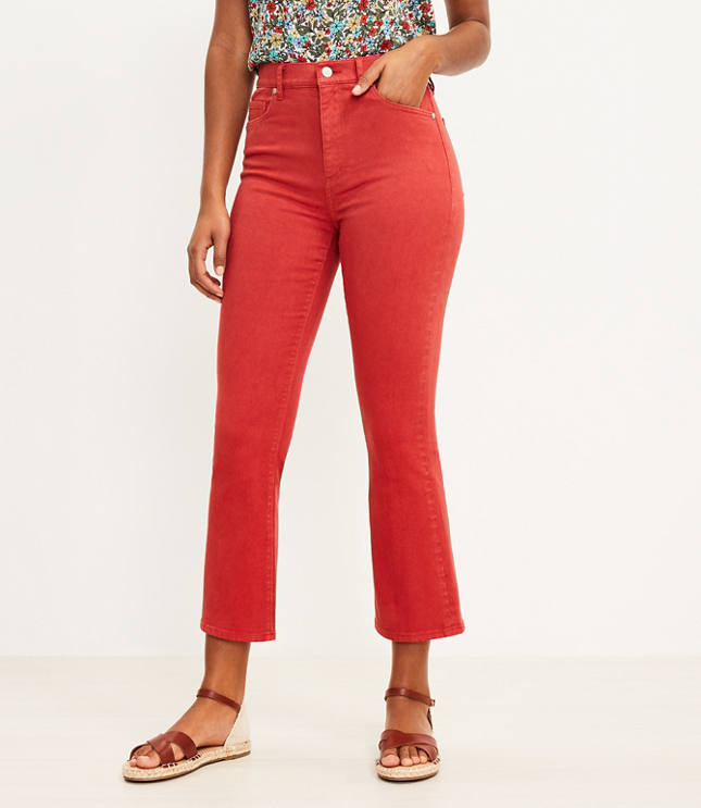 Ann Taylor Loft Red - Orange Capri Pants Size 4P