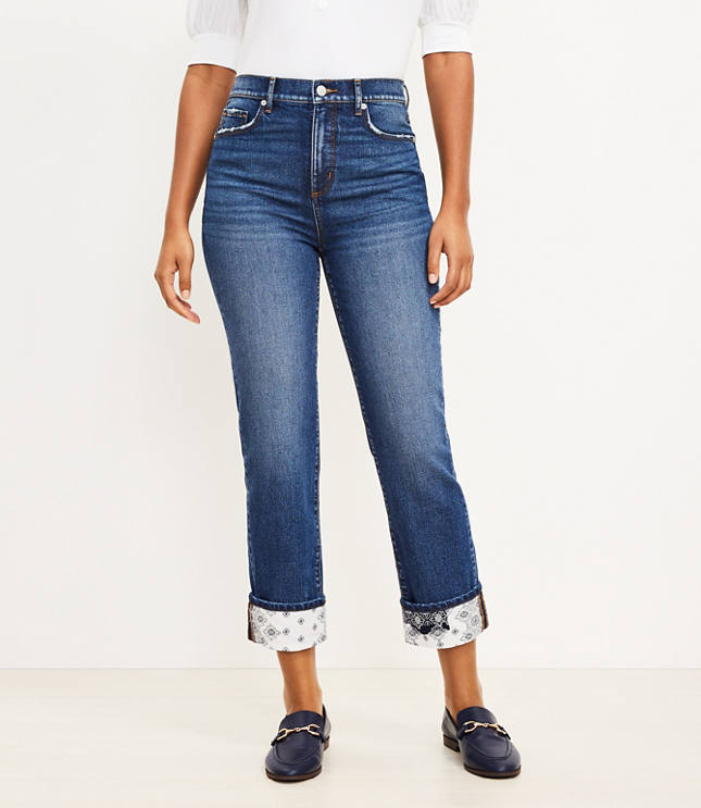 Button Front Fresh Cut High Rise Slim Flare Jeans in White