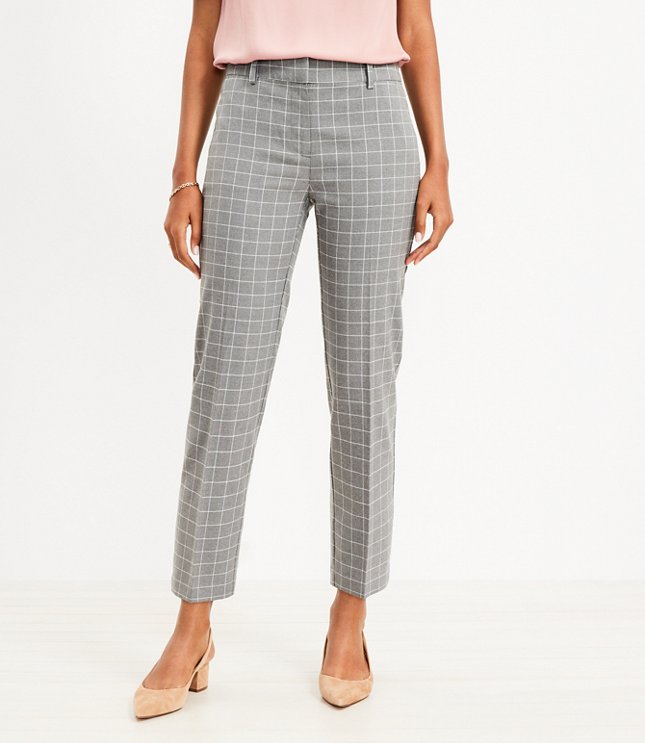 Petite Riviera Slim Pants in Plaid