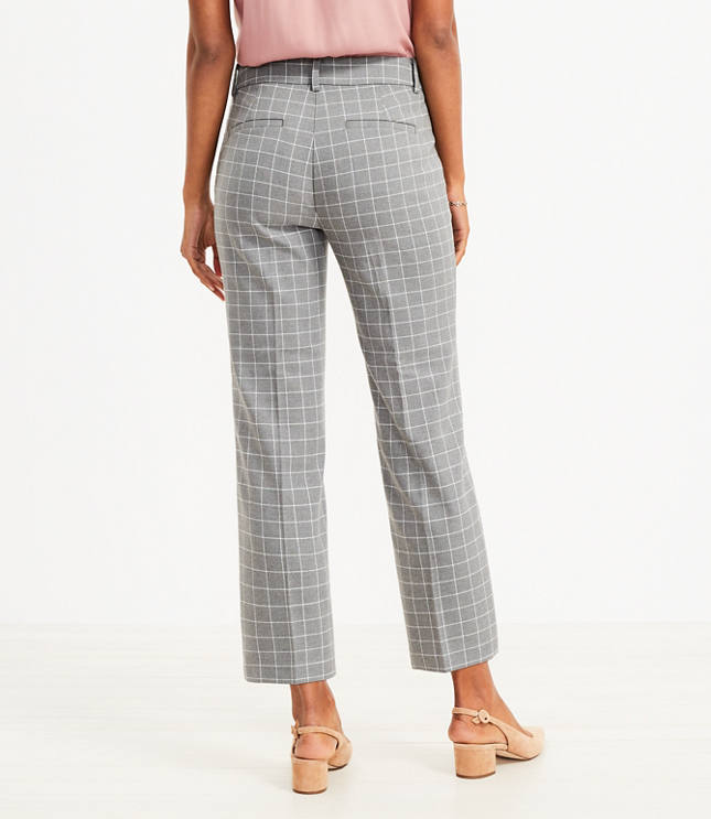 The Petite Lana Slim Pant in Plaid