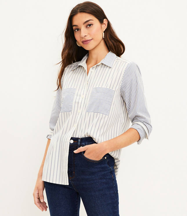 Petite Striped Everyday Shirt