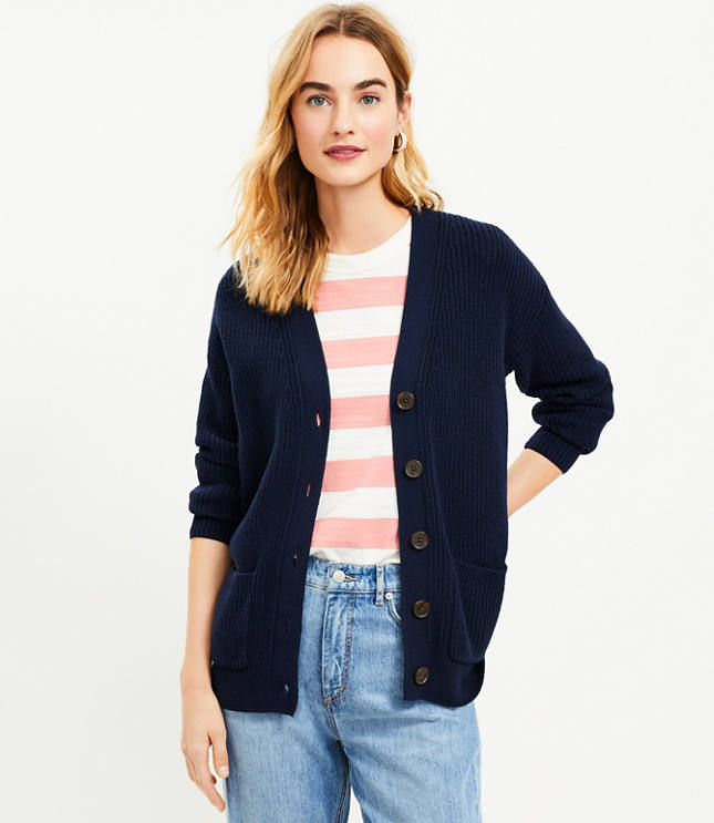 Petite Boyfriend Cardigan LOFT