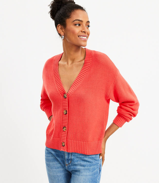 Petite Stitchy Cardigan