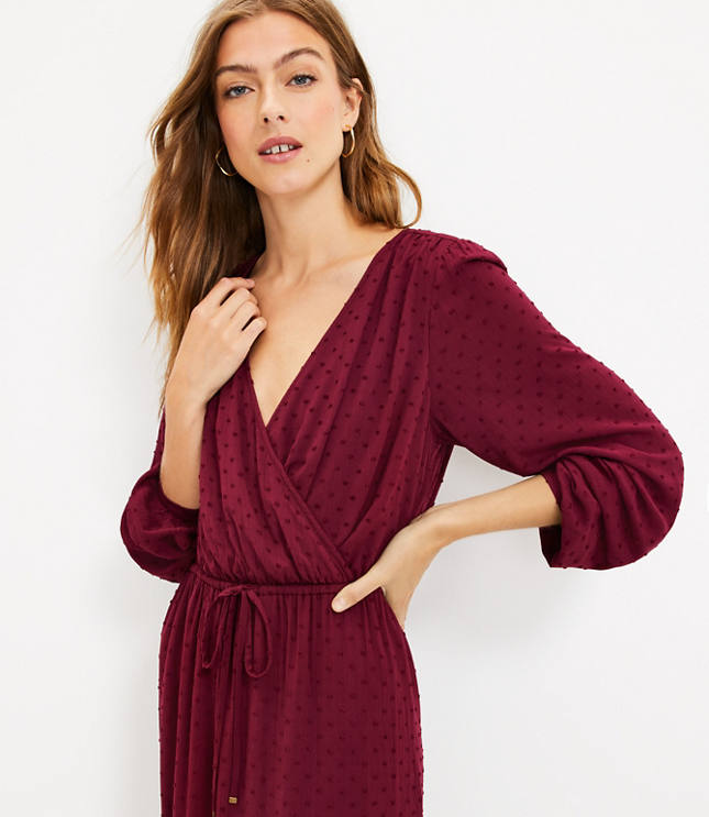 Ann taylor outlet red wrap dress