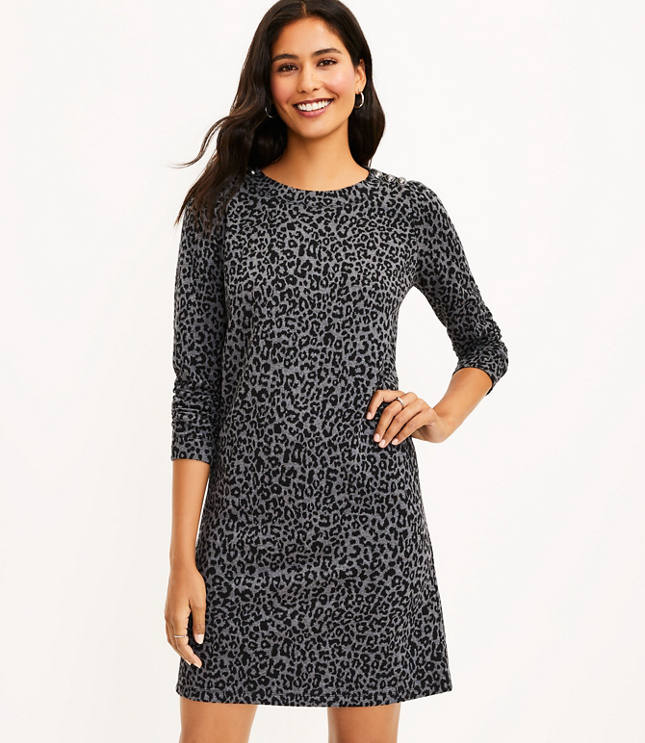 Loft animal hot sale print dress