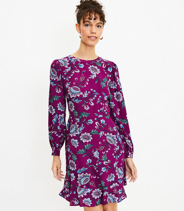 Loft long 2024 sleeve dress