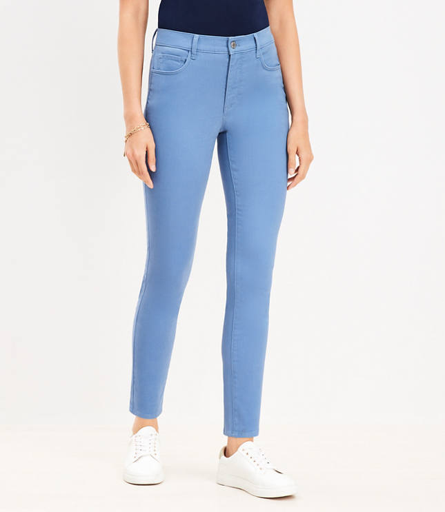 Petite Curvy Five Pocket Skinny Pants in Sateen