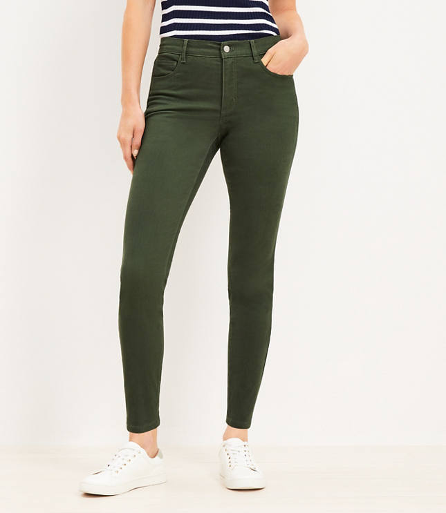 Five Pocket Skinny Pants in Sateen