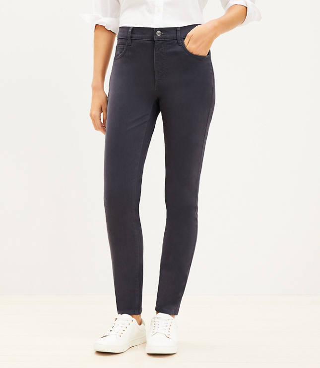 Curvy High Rise Slim Jeans in White