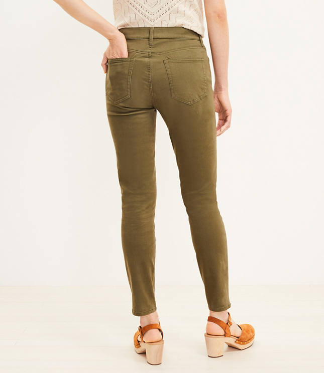 Petite Five Pocket Skinny Pants in Sateen carousel Product Image 2