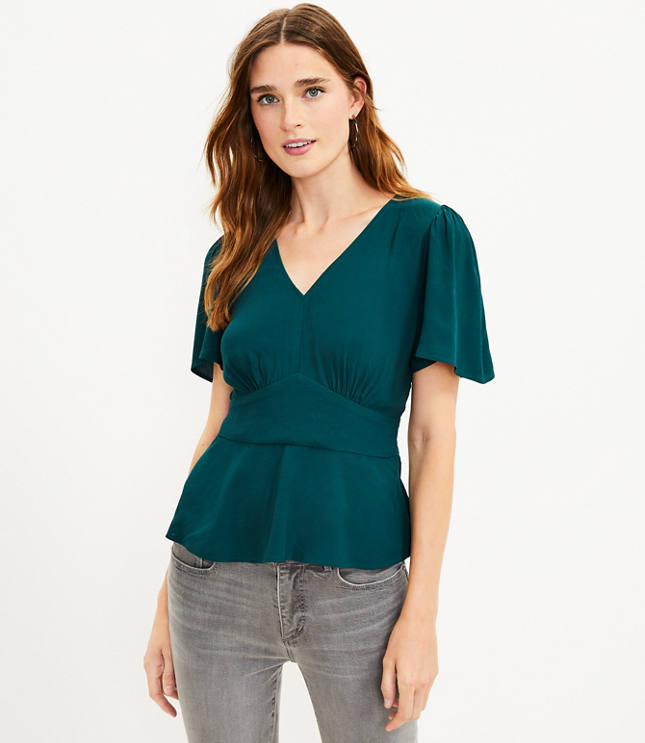 Womens store peplum blouse