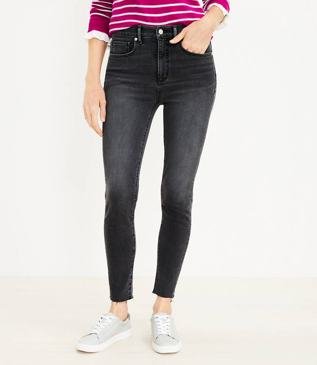 Tall High Rise Skinny Jeans in Black