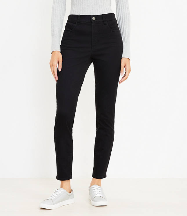 Curvy Five Pocket Skinny Pants in Sateen