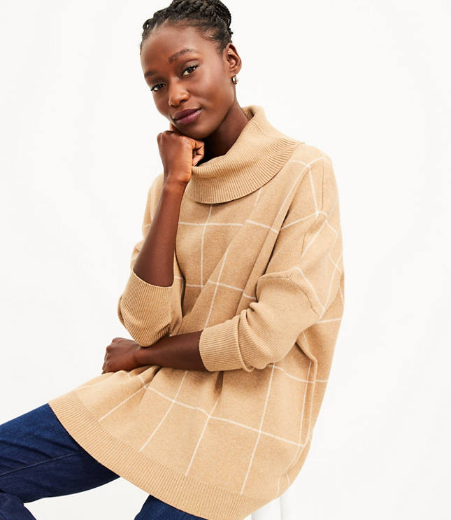 Windowpane turtleneck outlet sweater madewell