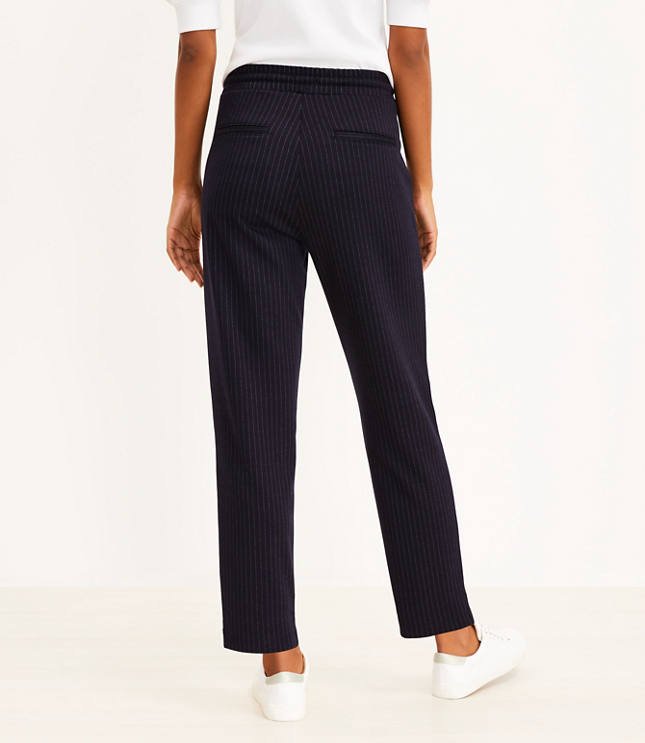 Pinstripe Jogger Pants