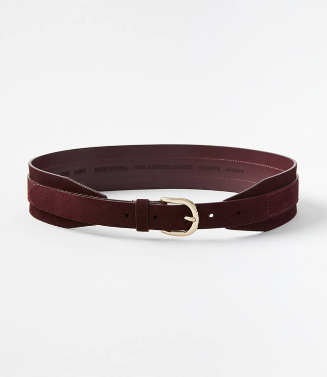 Wide suede belt sales