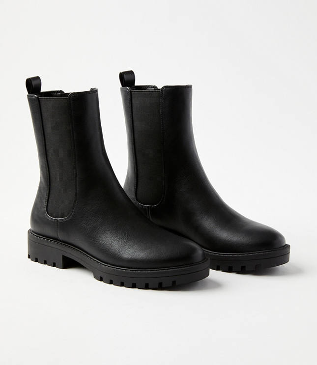 Crepe Soled Booties - Black