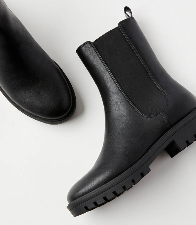 Crepe Soled Booties - Black