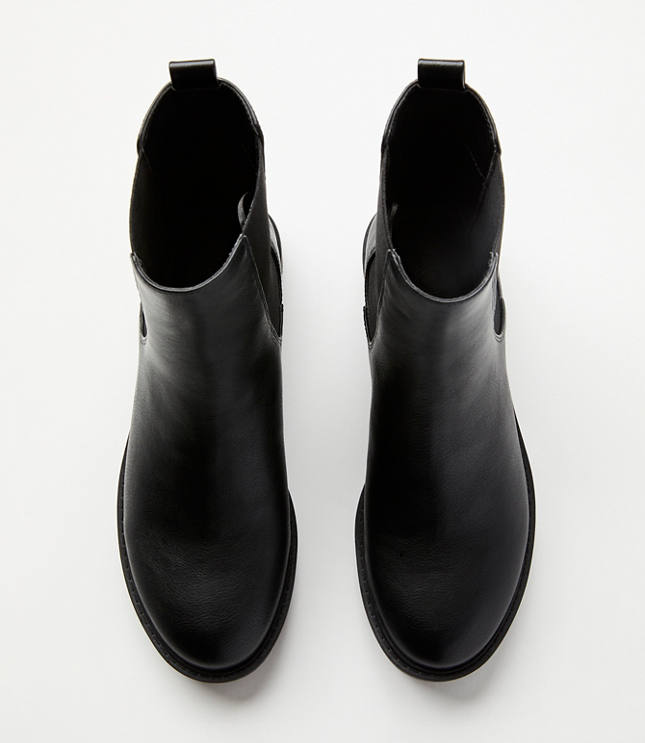 Leather look chelsea clearance boots