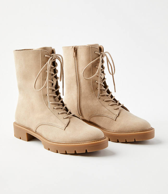 Loft Lace Up Combat Boots