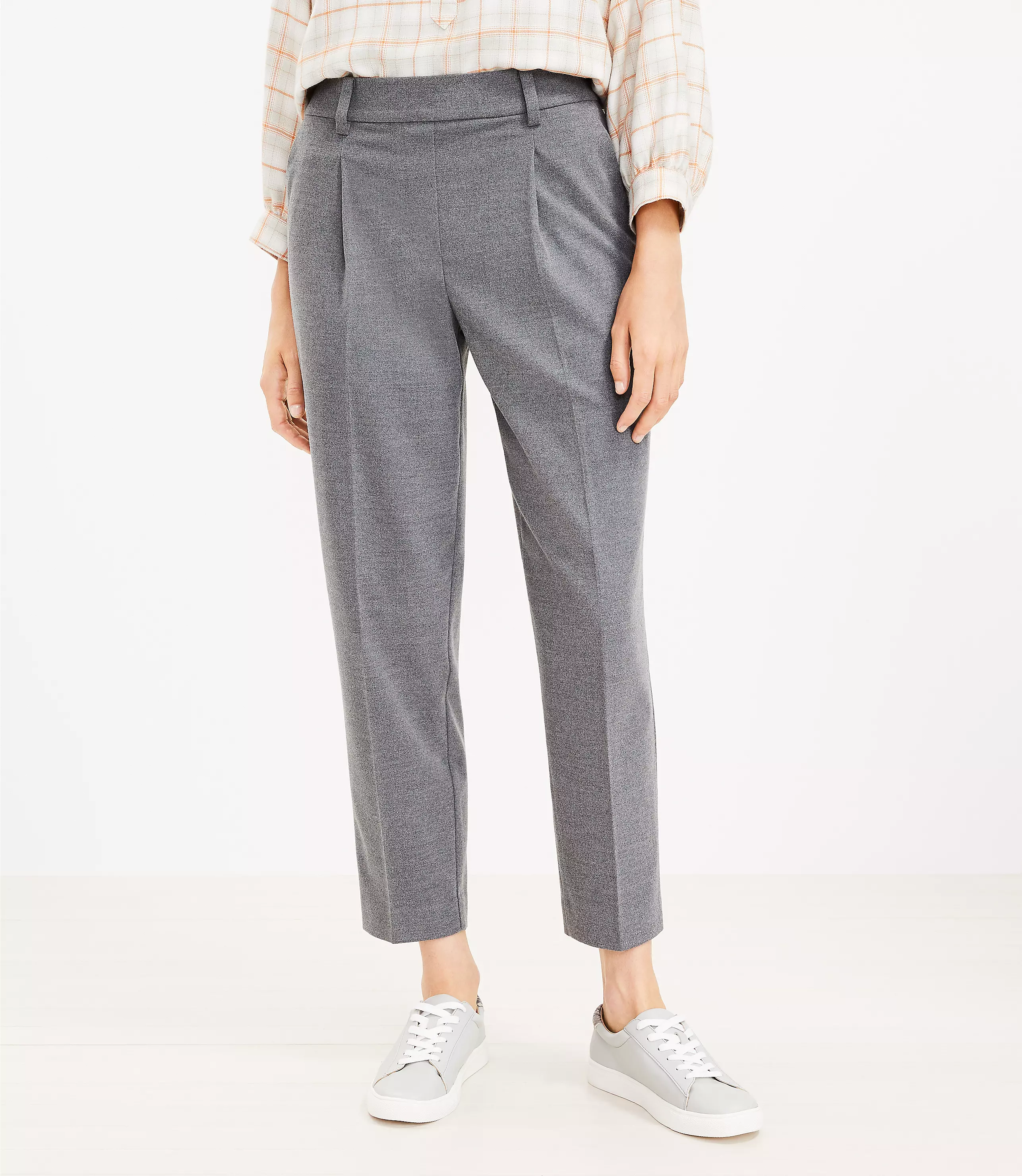 Pull On Taper Pants in Brushed Flannel