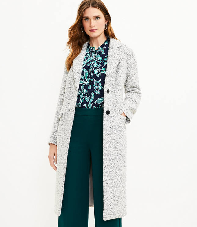 Boucle Two Button Coat