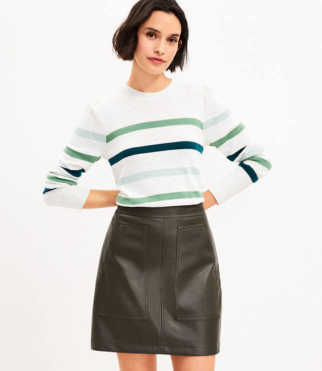 Petite Twill Tie Waist Pocket Skirt - Seaside Sand