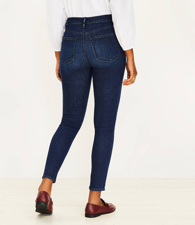 Curvy Sculpting Pocket Highest Rise Skinny Jeans in Classic Dark Indigo Wash