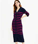 Striped Cardigan Midi Dress carousel Product Image 1