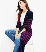 Striped Cardigan Midi Dress carousel Product Image 2