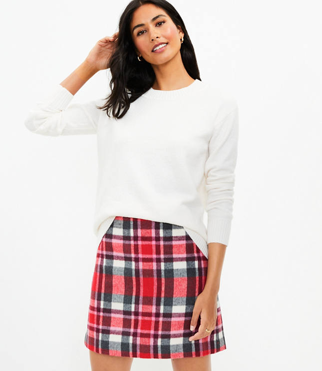 Plaid skirt clearance loft