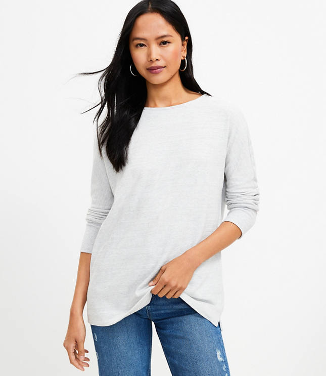 Plush Long-Sleeve Crew-Neck T-Shirt for Women, Old Navy