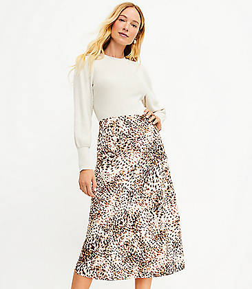 SassyClassy Flounce Skirt light grey striped pattern casual look Fashion Skirts Flounce Skirts 