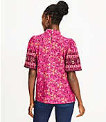 Paisley Mock Neck Top carousel Product Image 3