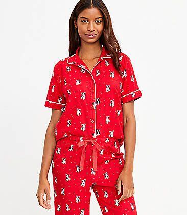 Grey LOFT Jersey Pajama Joggers in Smoke Womens Clothing Nightwear and sleepwear Pyjamas 