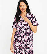 Floral Pajama Top carousel Product Image 1
