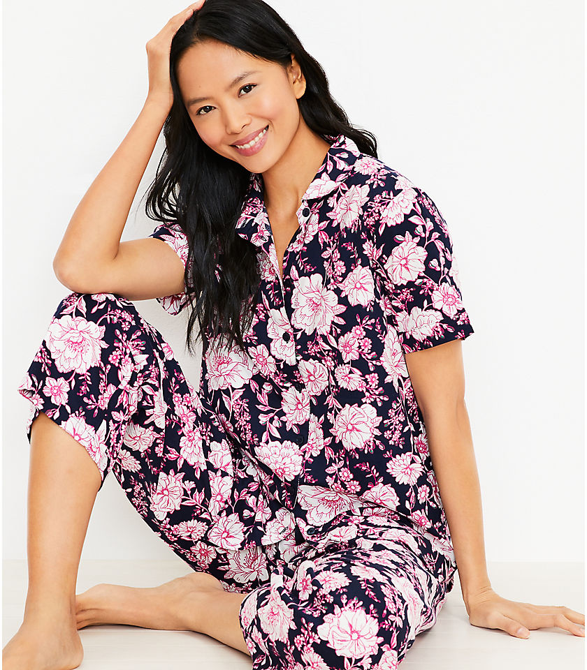 Floral Pajama Top