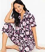 Floral Pajama Top carousel Product Image 2