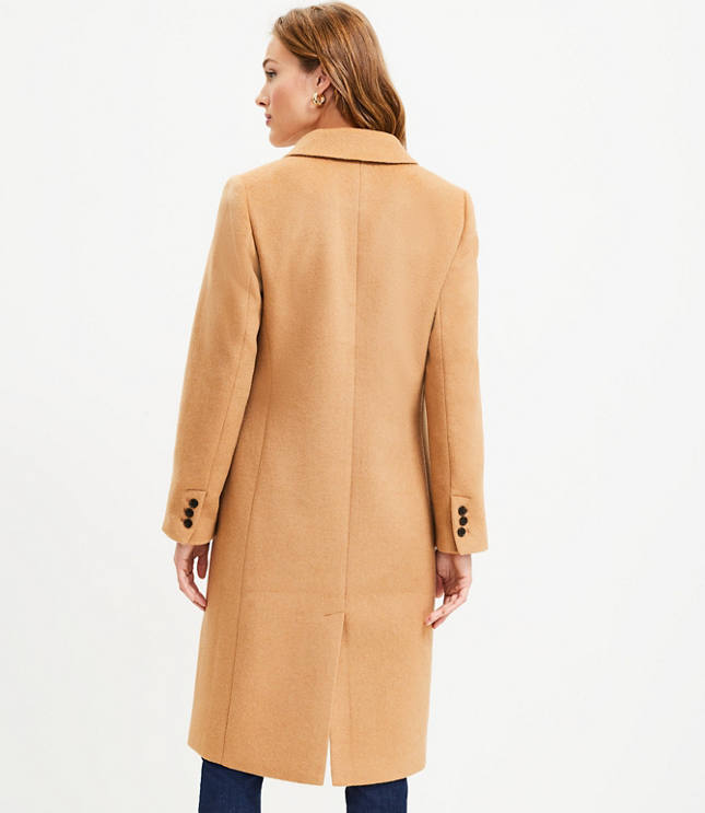 Italian Wool Cashmere Double Breasted Tailored Coat, 50% OFF