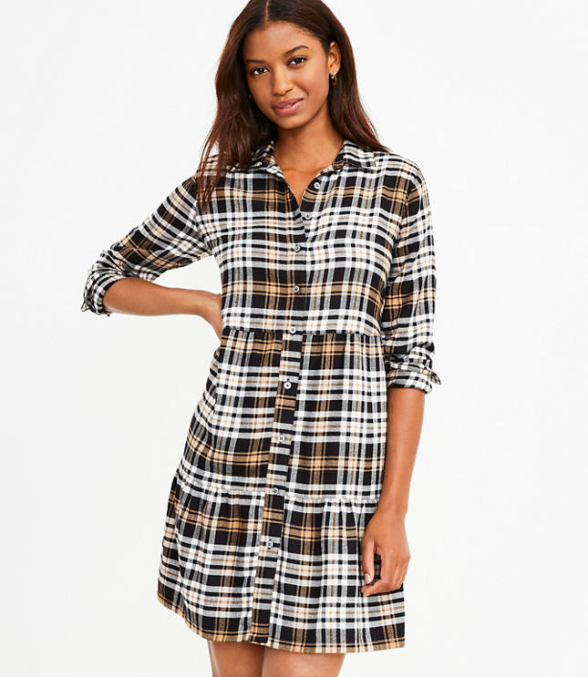 Tiered Shirtdress