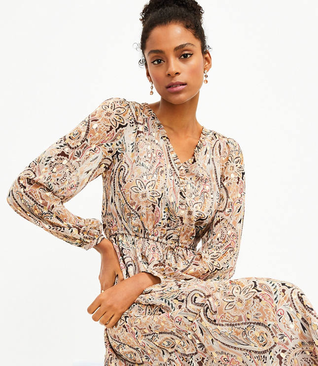 Topshop paisley hotsell midi dress