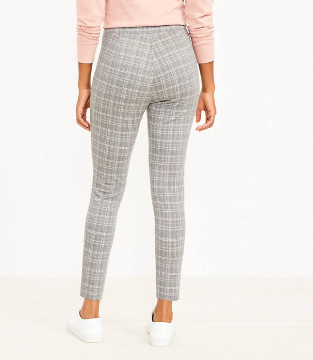  Plaid Leggings Black And White