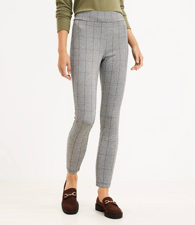 petite plaid leggings