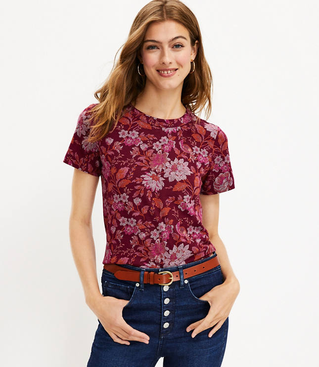 Floral Everyday Crew Tee