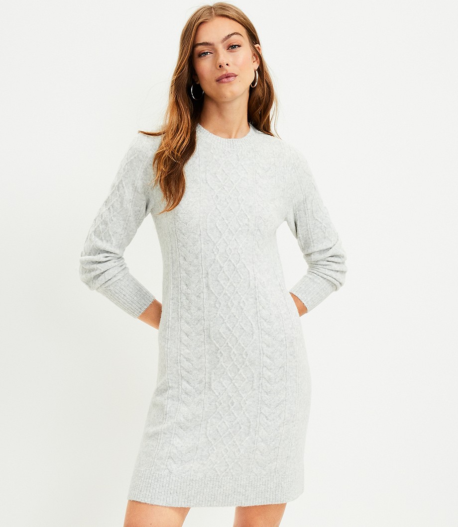 Cable Sweater Dress