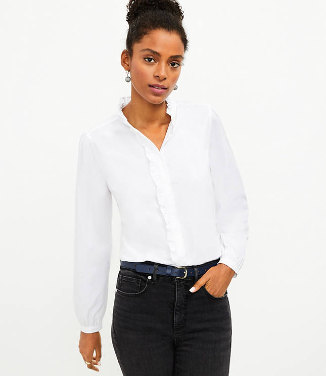 Ruffle Shirt | LOFT