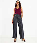 Gem Tab Waist Trouser Pants in Shimmer Plaid carousel Product Image 1