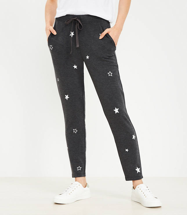 Grey sweatpants with stars new arrivals